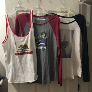 Vans bundle! Long sleeve and tank L XL